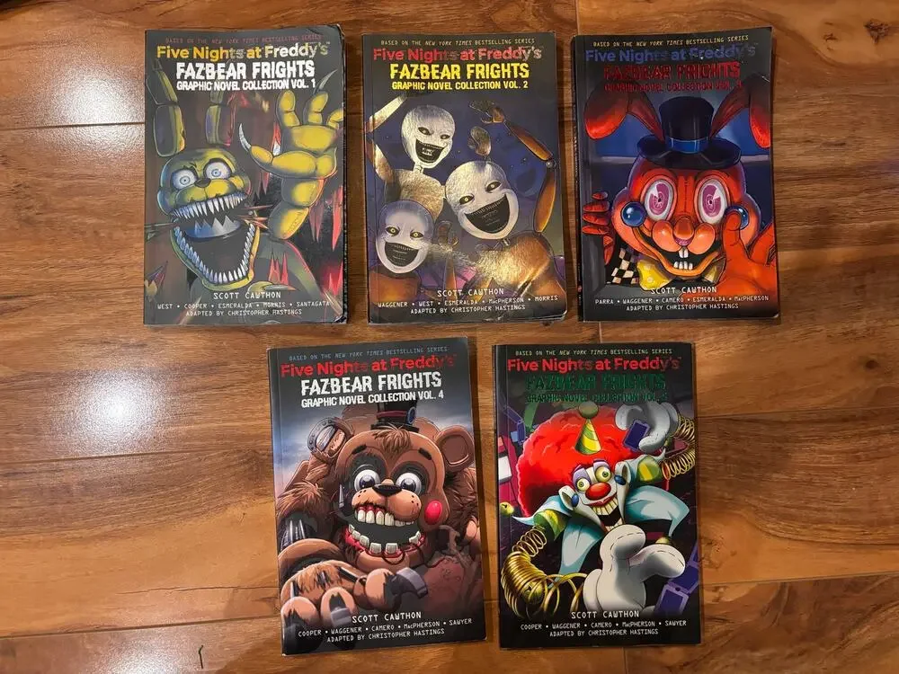 Five Nights at Freddy’s Fazbears Frights volumes 1-5. Paperback